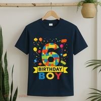 6 Year Old Building Blocks 6th Birthday Boy T-Shirt thumb 2