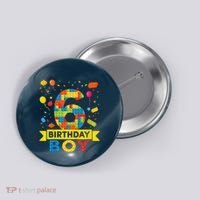 6 Year Old Building Blocks 6th Birthday Boy Button thumb 0