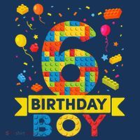 6 Year Old Building Blocks 6th Birthday Boy Coaster thumb 2