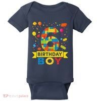6 Year Old Building Blocks 6th Birthday Boy Baby Bodysuit thumb 0