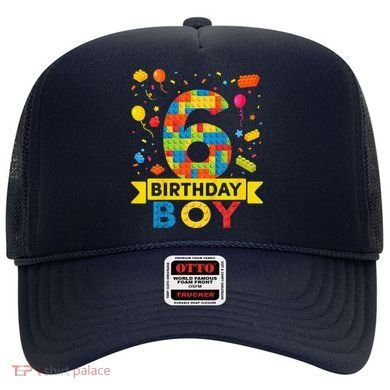 6 Year Old Building Blocks 6th Birthday Boy Hat