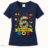 6 Year Old Building Blocks 6th Birthday Boy Women's T-Shirt thumb 0