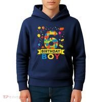 6 Year Old Building Blocks 6th Birthday Boy Kids Hoodie thumb 4