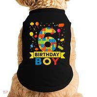 6 Year Old Building Blocks 6th Birthday Doggie Tank thumb 0