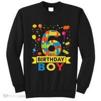 6 Year Old Building Blocks 6th Birthday Sweatshirt thumb 0