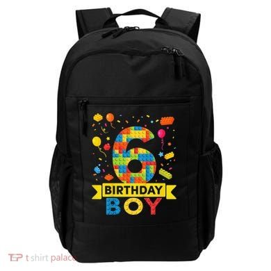 6 Year Old Building Blocks 6th Birthday Backpack