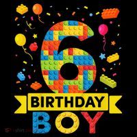 6 Year Old Building Blocks 6th Birthday Mousepad thumb 1