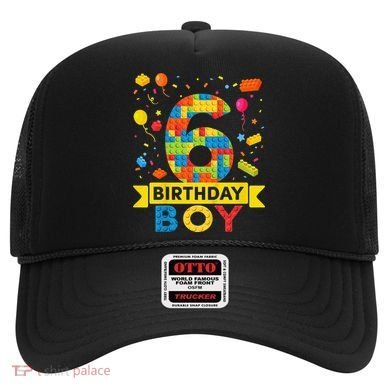 6 Year Old Building Blocks 6th Birthday Hat