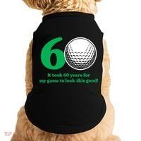 60 Year Old Golfer: Golfing Golf 60th Birthday Doggie Tank thumb 0