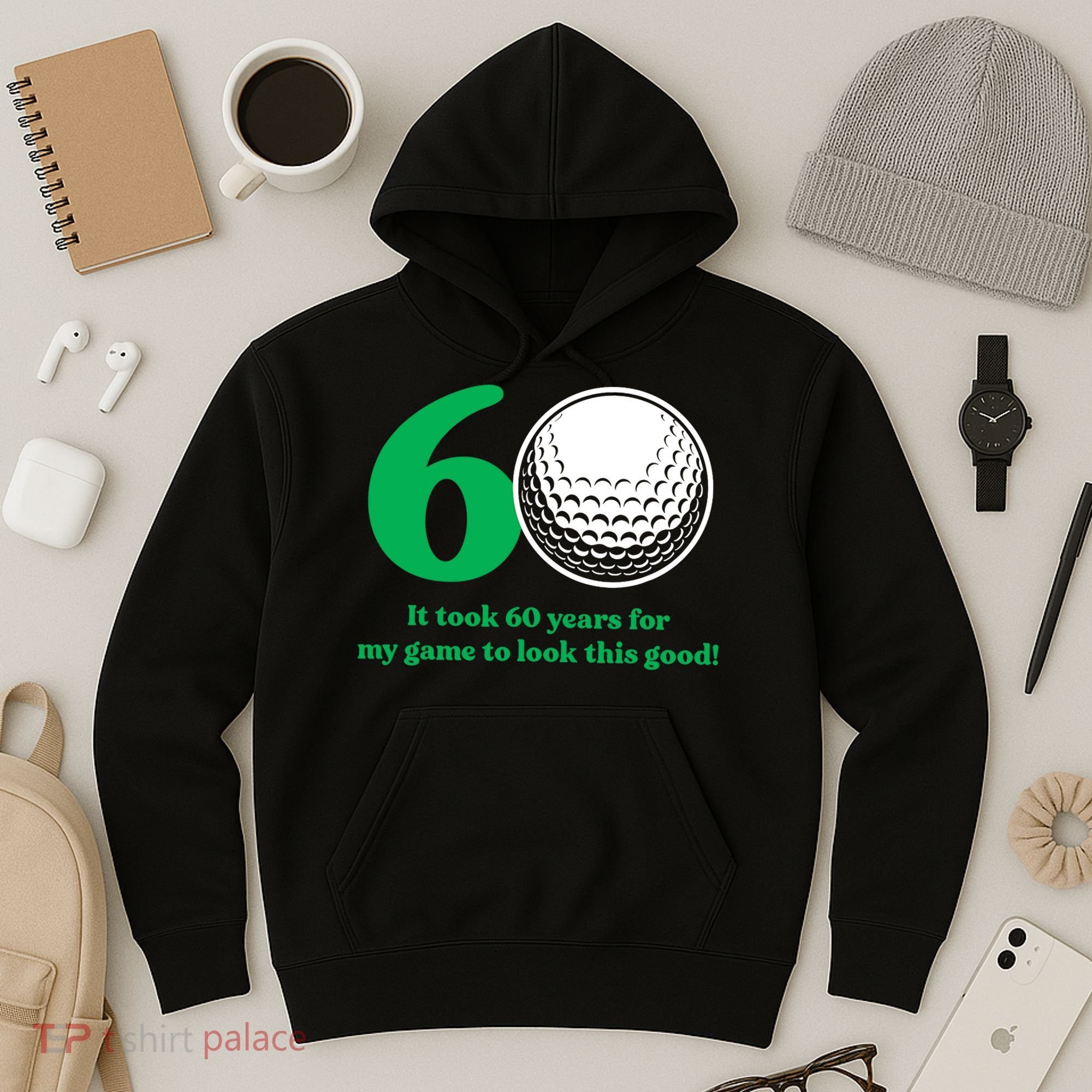 60 Year Old Golfer: Golfing Golf 60th Birthday Hoodie