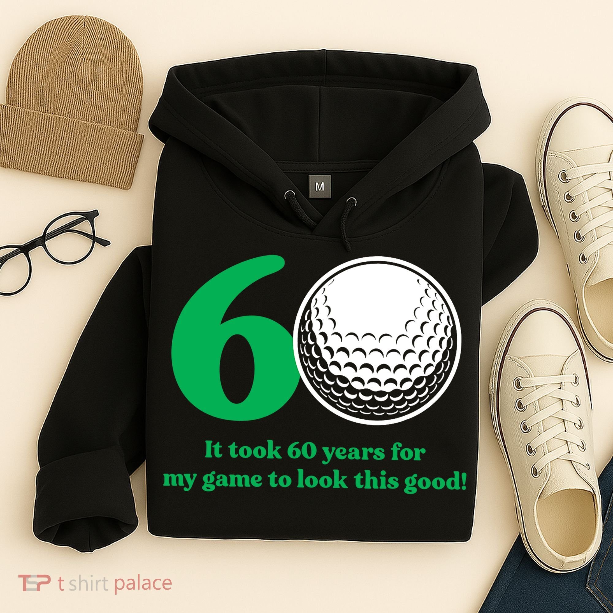 60 Year Old Golfer: Golfing Golf 60th Birthday Hoodie