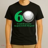 60 Year Old Golfer: Golfing Golf 60th Birthday T-Shirt thumb 3