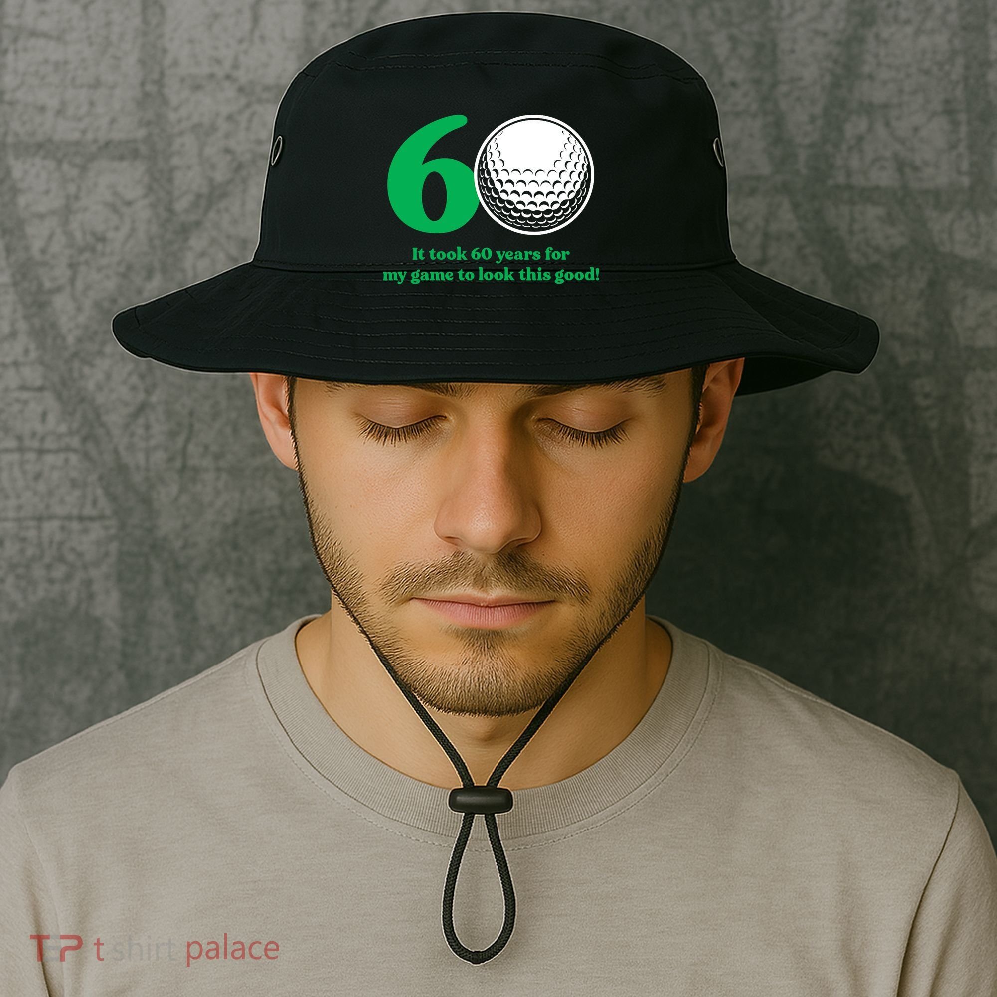 60 Year Old Golfer: Golfing Golf 60th Birthday Bucket Hat