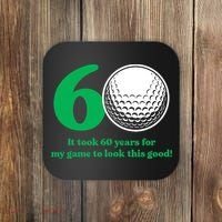 60 Year Old Golfer: Golfing Golf 60th Birthday Coaster thumb 0