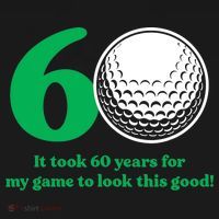 60 Year Old Golfer: Golfing Golf 60th Birthday Women's Hoodie thumb 2
