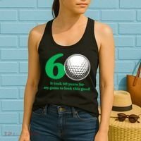 60 Year Old Golfer: Golfing Golf 60th Birthday Women's Tank Top thumb 2