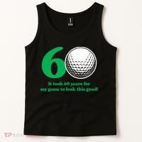 60 Year Old Golfer: Golfing Golf 60th Birthday Tank Top thumb 2