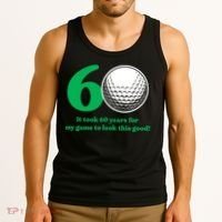 60 Year Old Golfer: Golfing Golf 60th Birthday Tank Top thumb 3