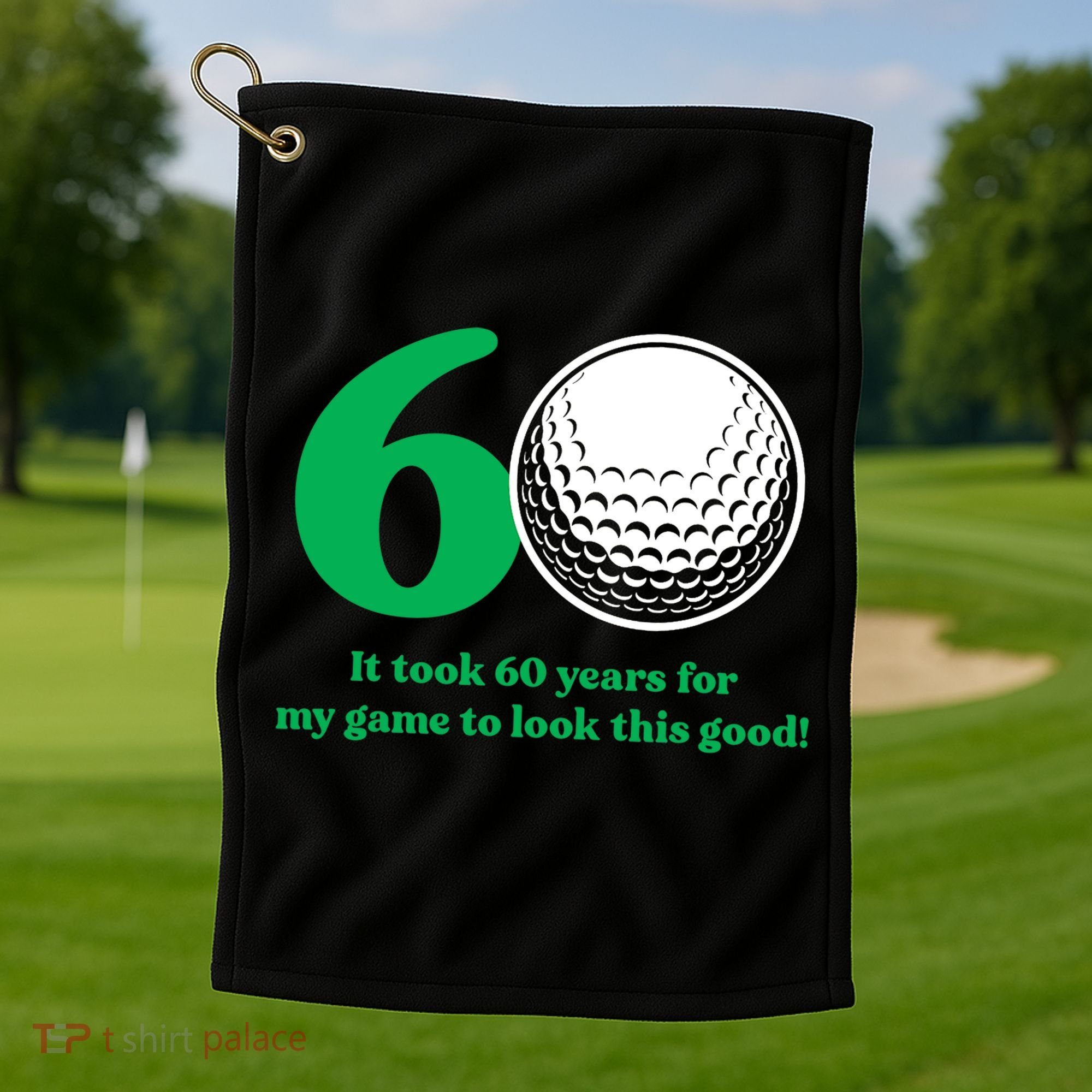 60 Year Old Golfer: Golfing Golf 60th Birthday Golf Towel