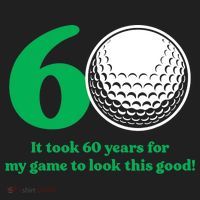 60 Year Old Golfer: Golfing Golf 60th Birthday Golf Towel thumb 3