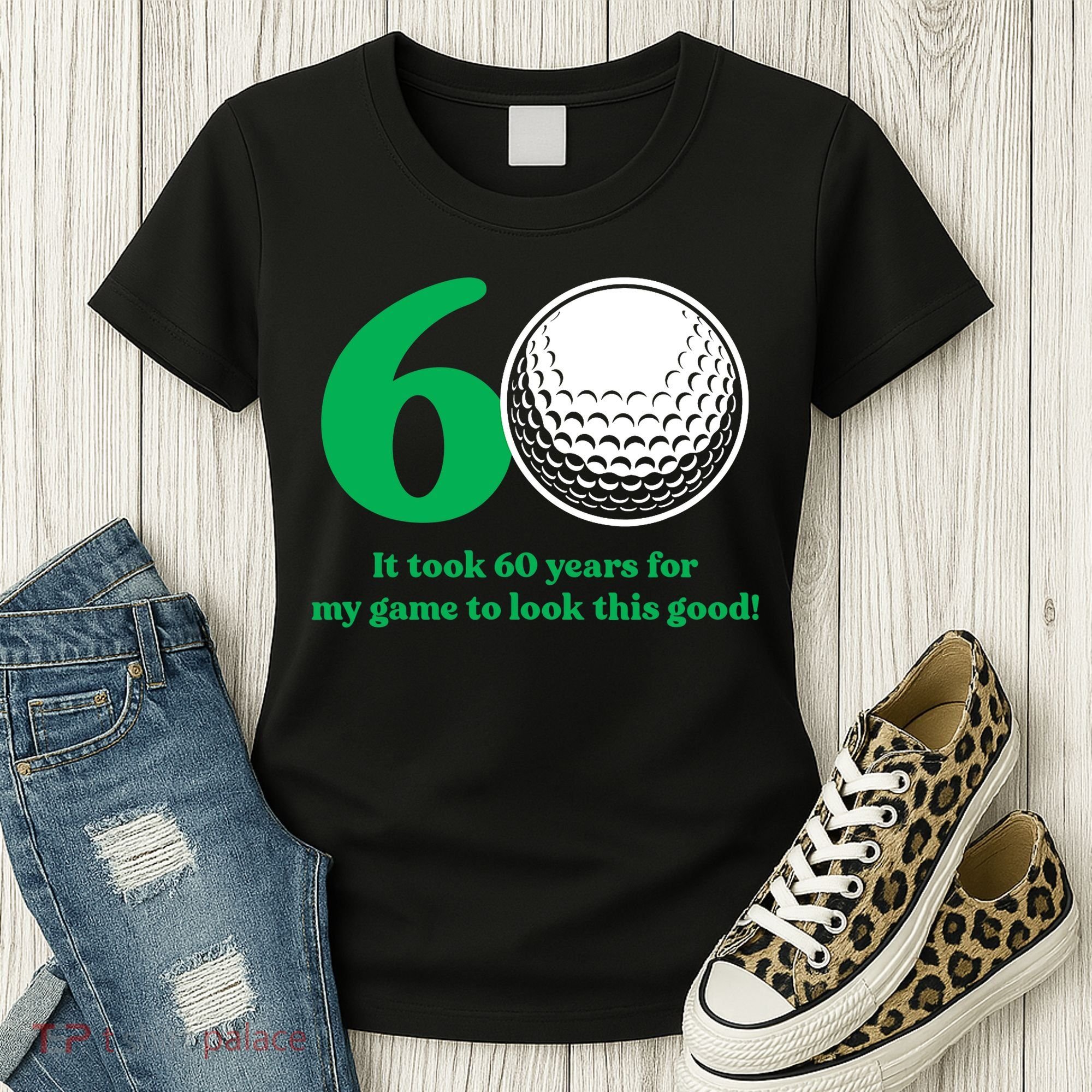 60 Year Old Golfer: Golfing Golf 60th Birthday Women's T-Shirt
