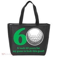 60 Year Old Golfer: Golfing Golf 60th Birthday Tote Bag thumb 0