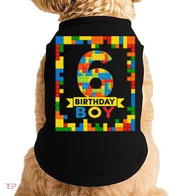 6 Year Old Building Blocks 6th Birthday Brick Builder Doggie Tank