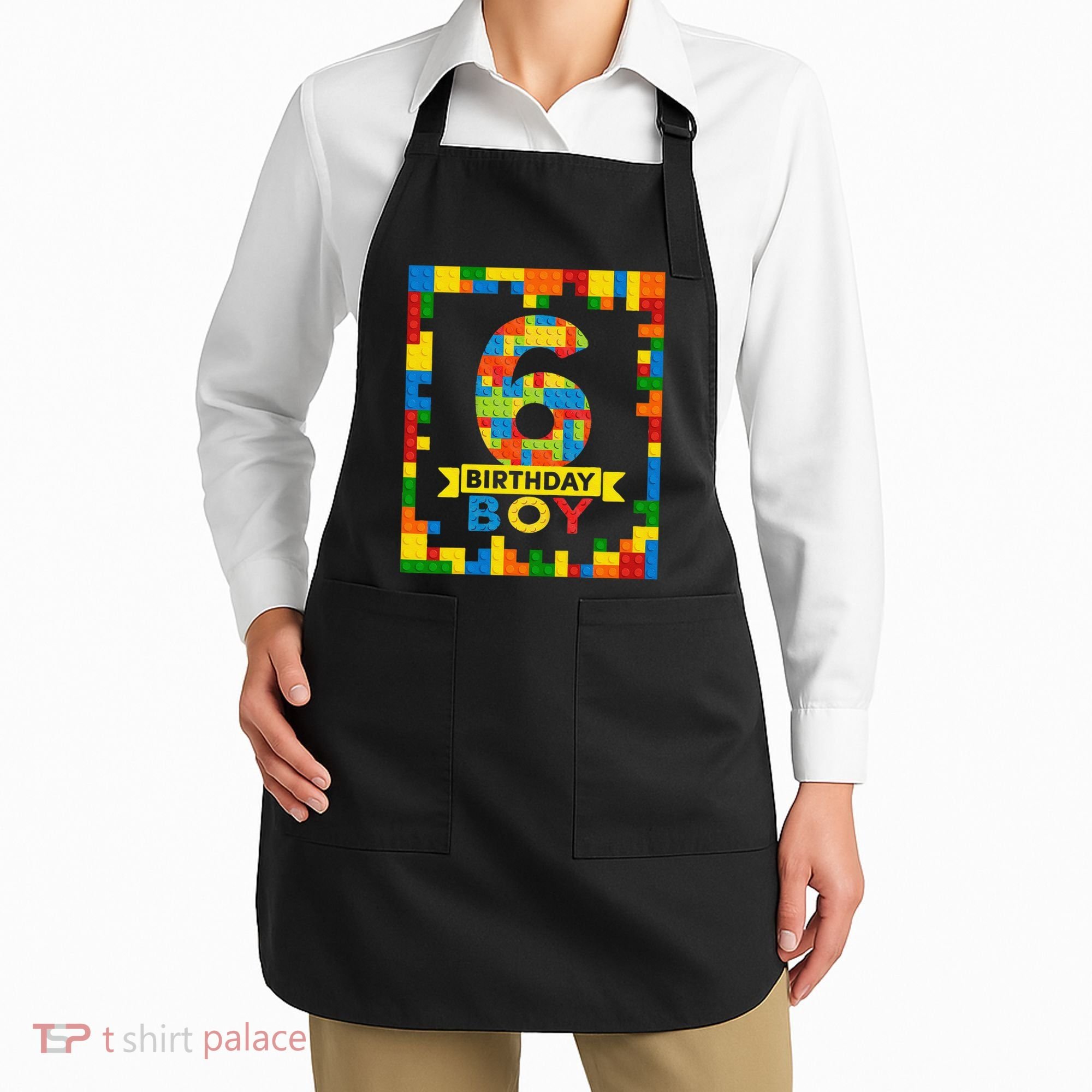 6 Year Old Building Blocks 6th Birthday Brick Builder Apron