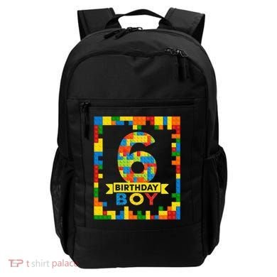 6 Year Old Building Blocks 6th Birthday Brick Builder Backpack