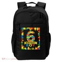6 Year Old Building Blocks 6th Birthday Brick Builder Backpack thumb 0