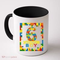 6 Year Old Building Blocks 6th Birthday Brick Builder Coffee Mug thumb 0