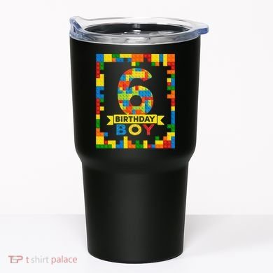 6 Year Old Building Blocks 6th Birthday Brick Builder Tumbler