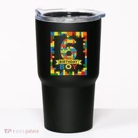 6 Year Old Building Blocks 6th Birthday Brick Builder Tumbler thumb 0