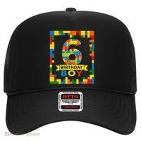 6 Year Old Building Blocks 6th Birthday Brick Builder Hat thumb 0