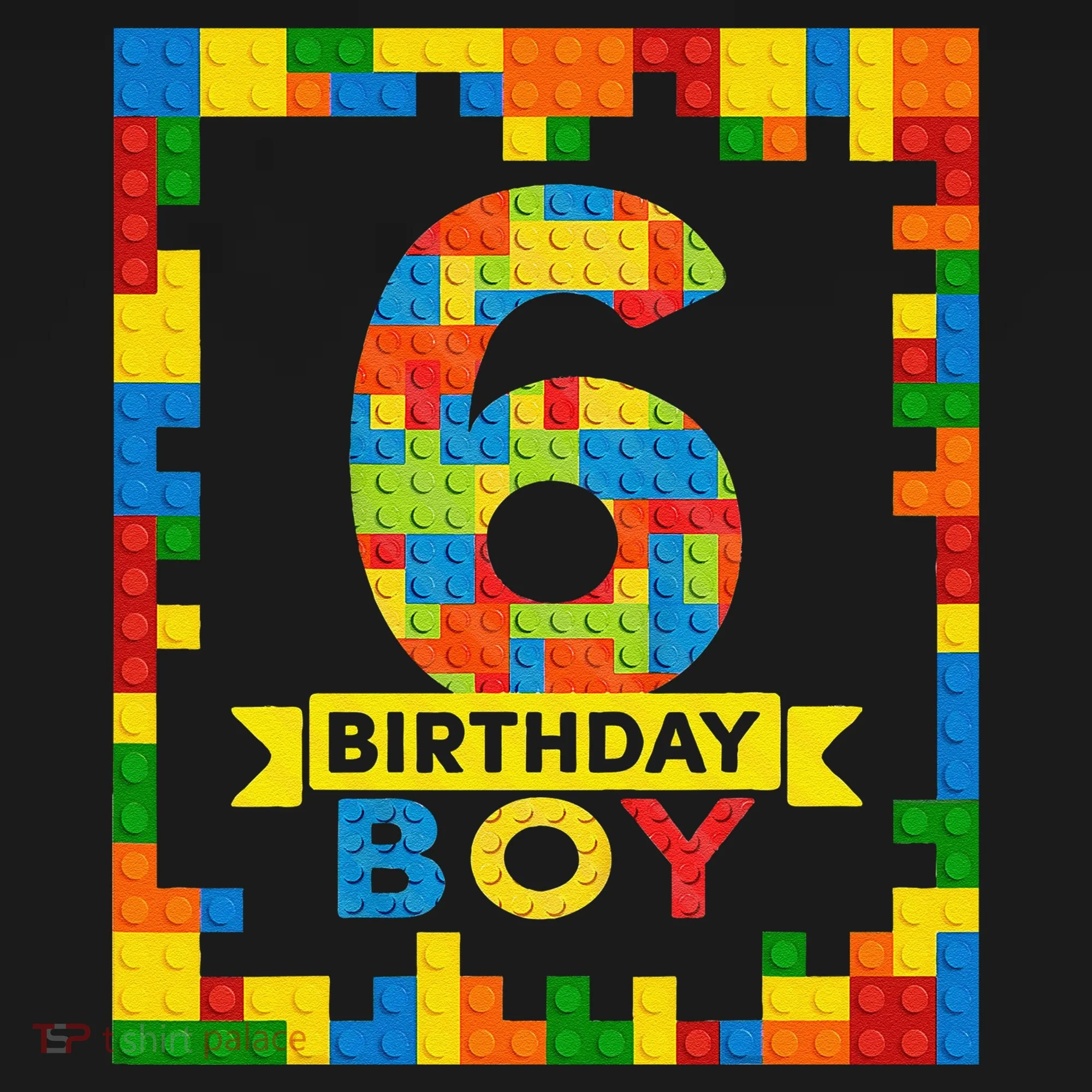 6 Year Old Building Blocks 6th Birthday Brick Builder Tank Top