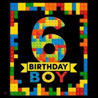 6 Year Old Building Blocks 6th Birthday Brick Builder Women's T-Shirt thumb 6