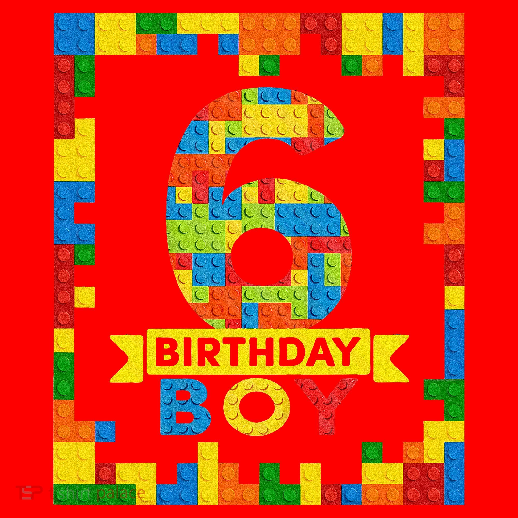 6 Year Old Building Blocks 6th Birthday Brick Builder Santa Hat