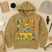 6 Year Old Building Blocks 6th Birthday Brick Builder Hoodie thumb 3