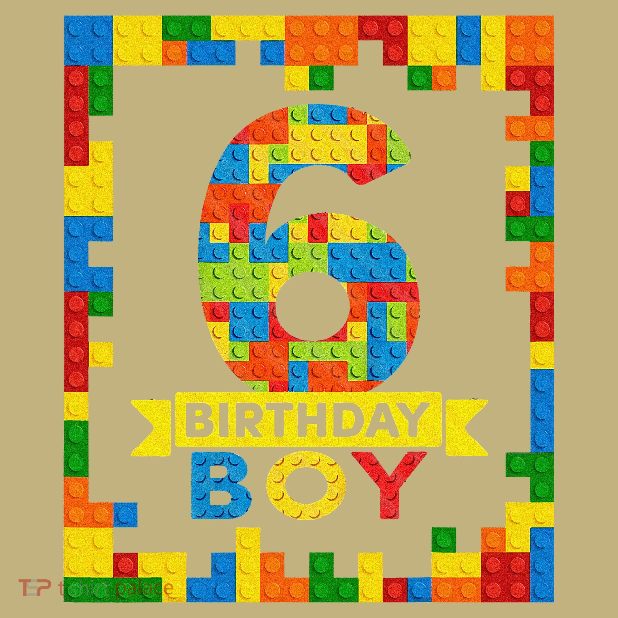 6 Year Old Building Blocks 6th Birthday Brick Builder Mousepad
