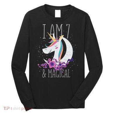 7 Years Old Unicorn Long Sleeve Shirt