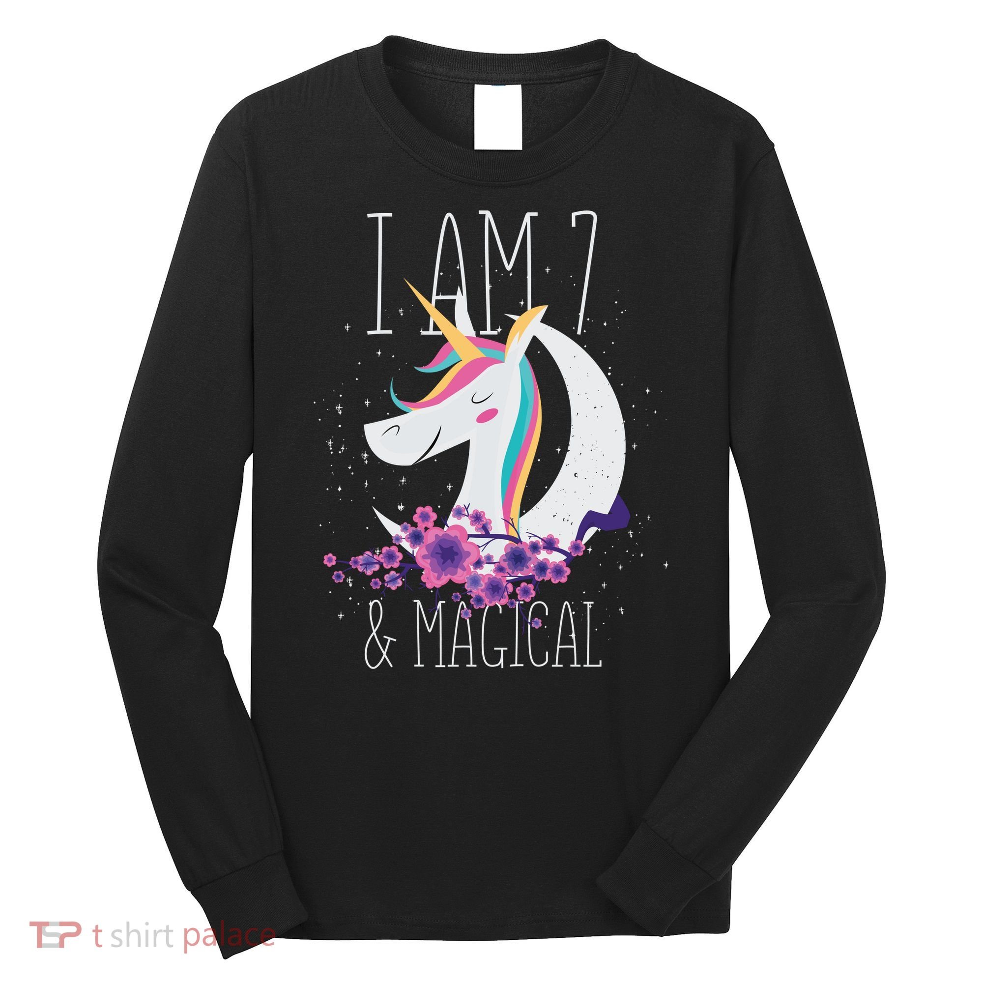 7 Years Old Unicorn Long Sleeve Shirt