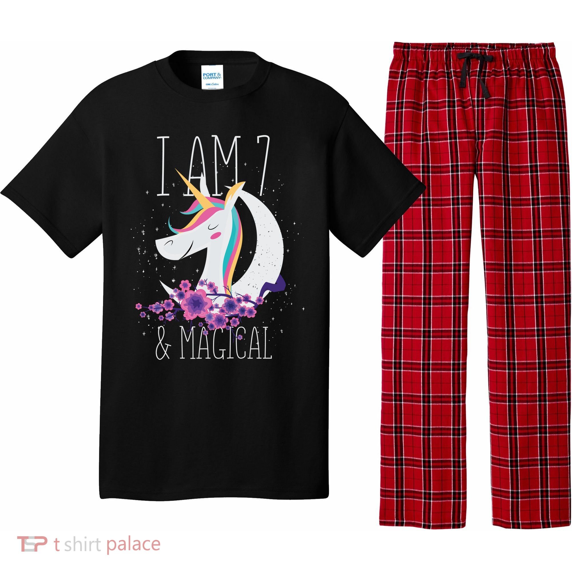 7 Years Old Unicorn Pajama Set