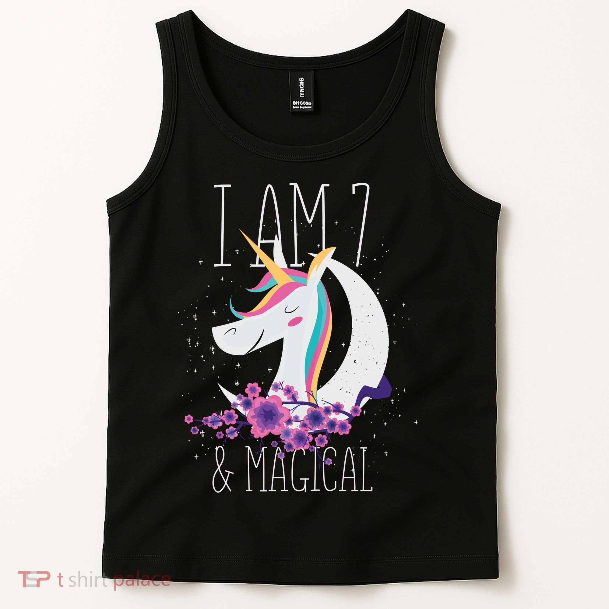 7 Years Old Unicorn Tank Top