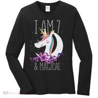 7 Years Old Unicorn Women's Long Sleeve Shirt thumb 0