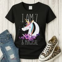 7 Years Old Unicorn Women's T-Shirt thumb 3
