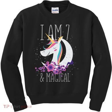 7 Years Old Unicorn Kids Sweatshirt