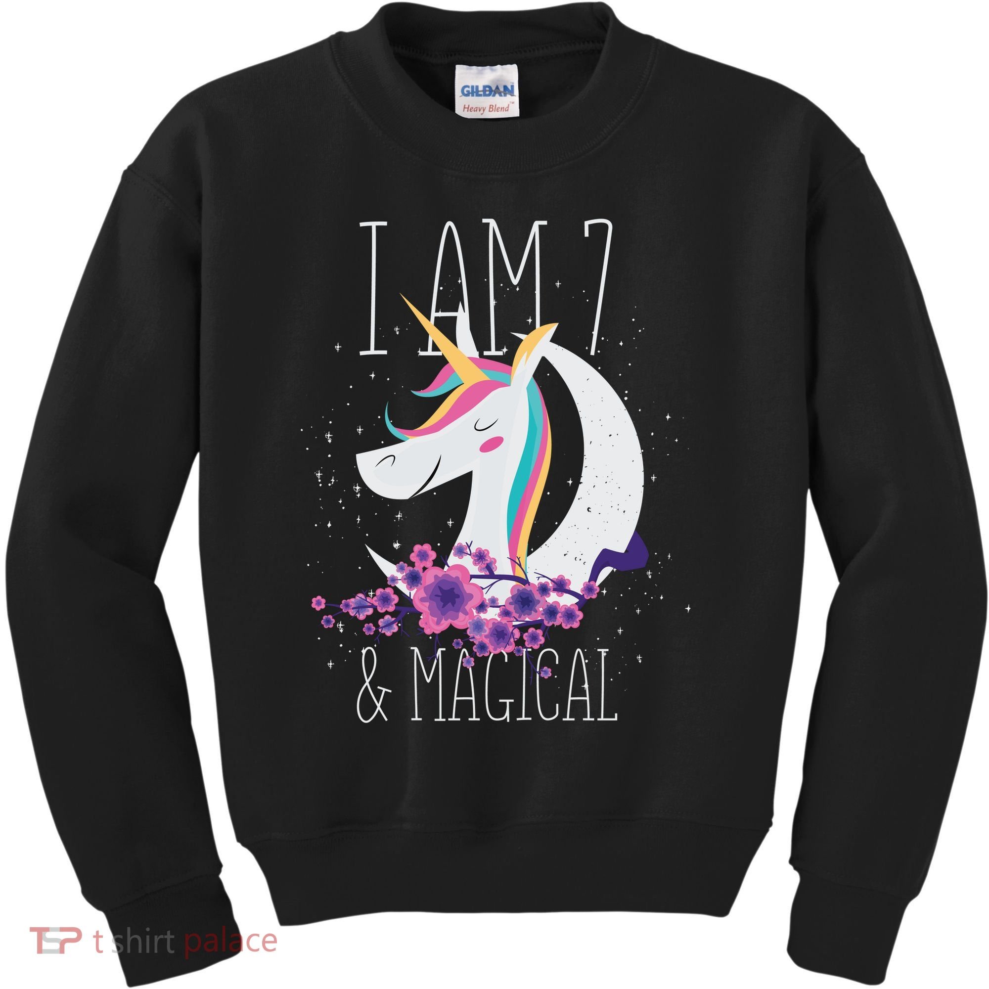 7 Years Old Unicorn Kids Sweatshirt