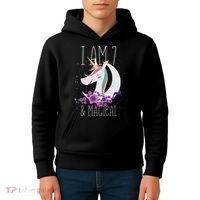 7 Years Old Unicorn Kids Hoodie thumb 4