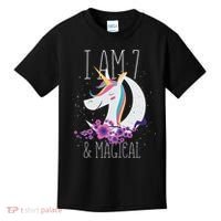 7 Years Old Unicorn Kids T-Shirt thumb 0