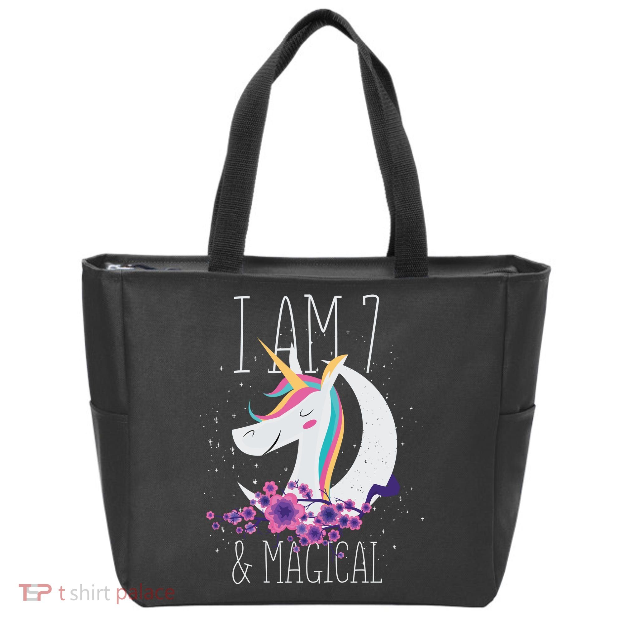 7 Years Old Unicorn Tote Bag